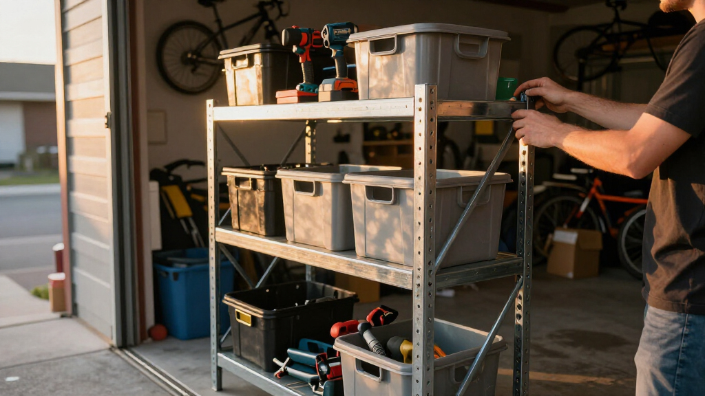 heavy duty garage shelving