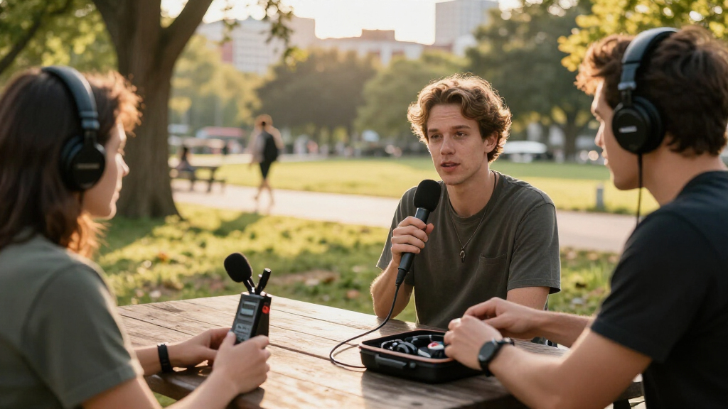 portable podcast recording kits