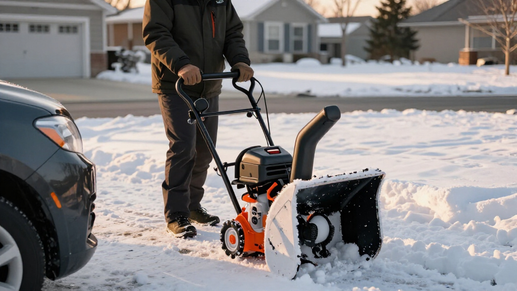 best battery snow blowers for 2 car driveways