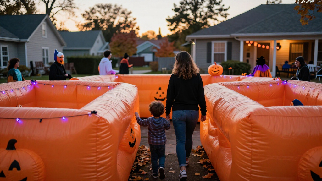 best inflatable haunted mazes