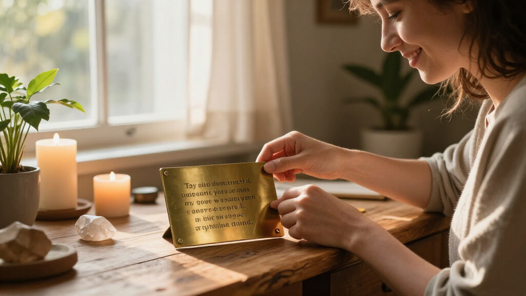 inspirational desk plaques