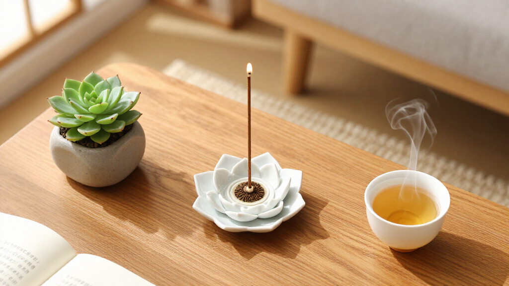 lotus incense holder ceramic