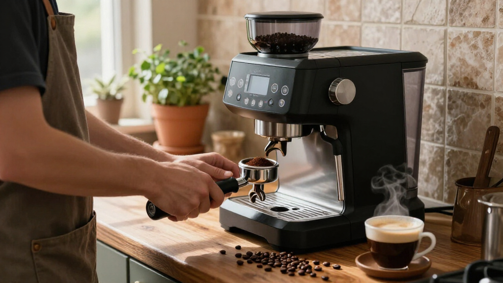 automatic espresso machine with grinder