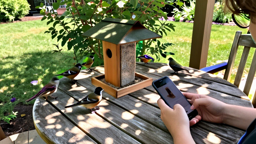 smart bird feeder with camera and app