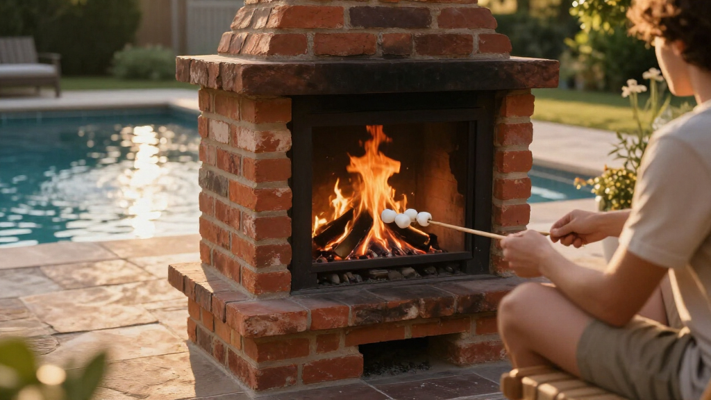 best outdoor fireplace