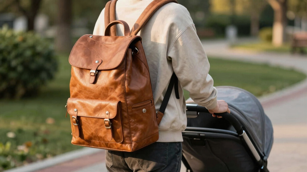 best leather diaper bag backpacks