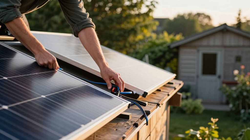 solar panel kit for shed and workshop