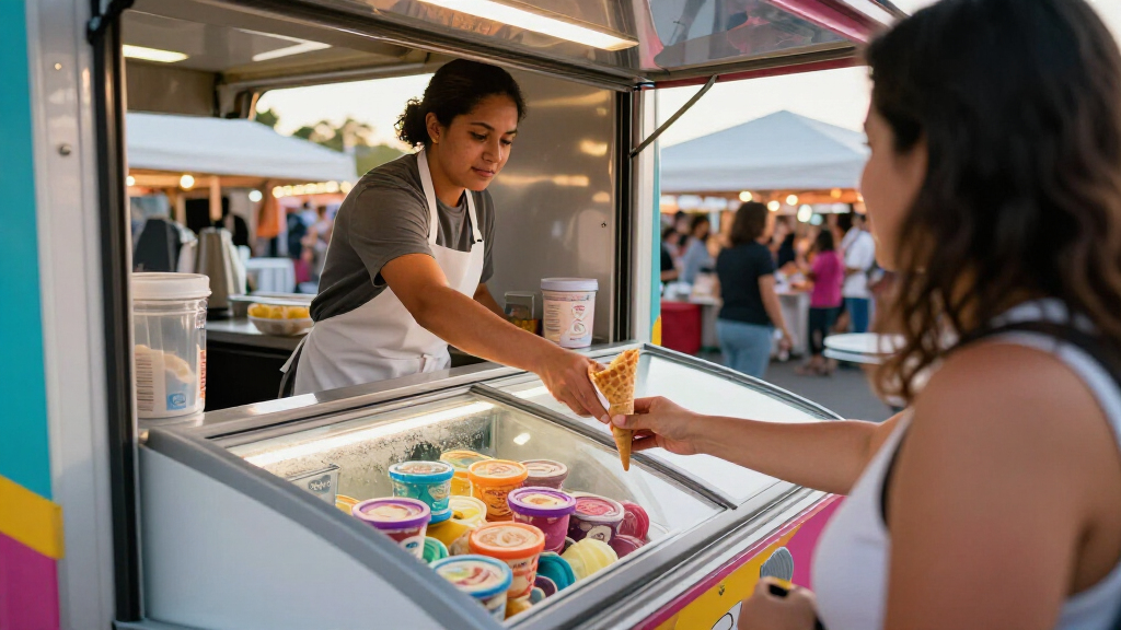 best freezer merchandisers for mobile dessert trucks