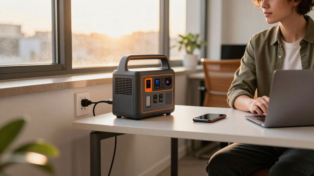 Office emergency backup power station