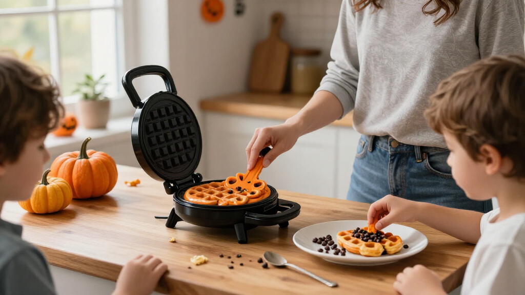 mini waffle makers for Halloween treats