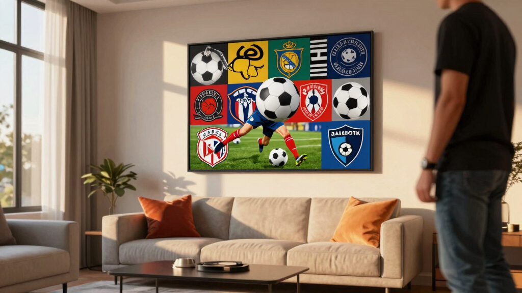 soccer-themed wall art
