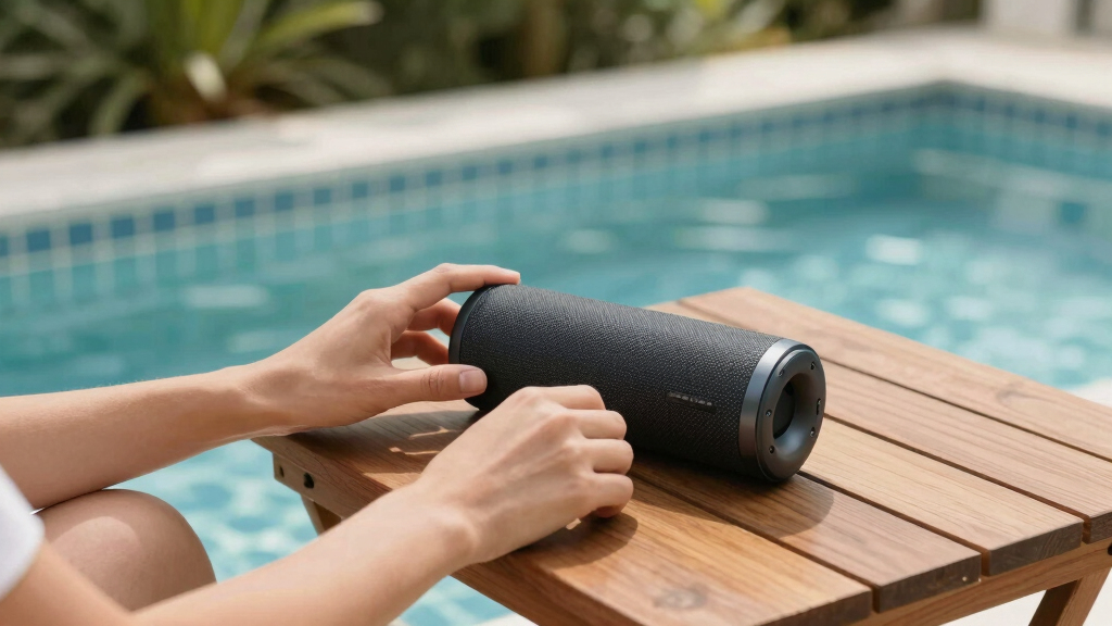 portable poolside speakers