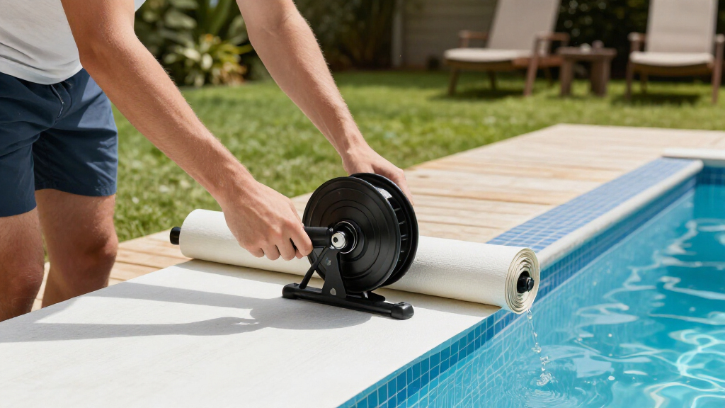 automatic pool cover reels