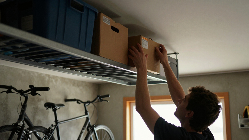 garage overhead rack for low ceiling