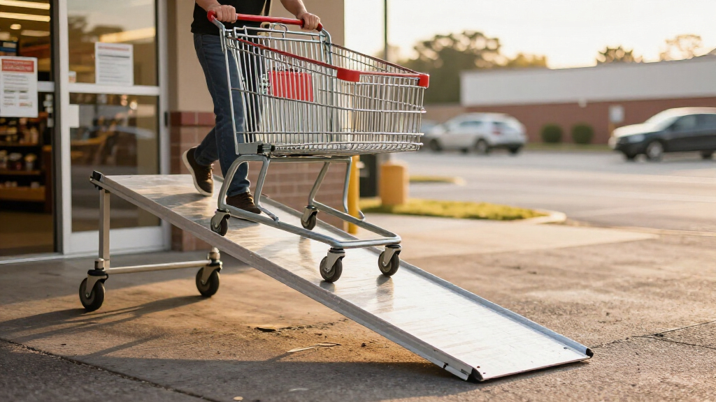 portable ramp for cart