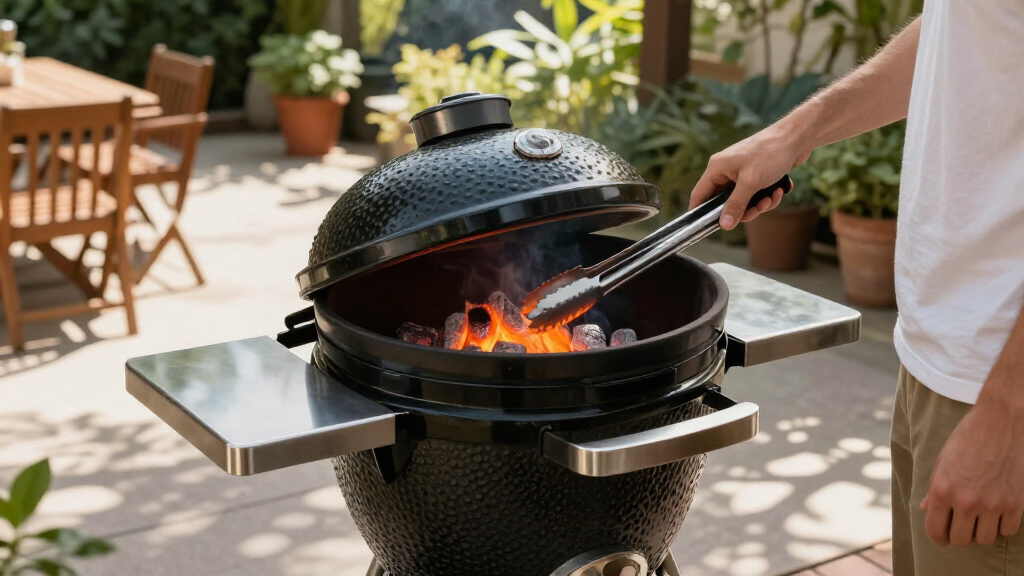 high end charcoal kamado grill