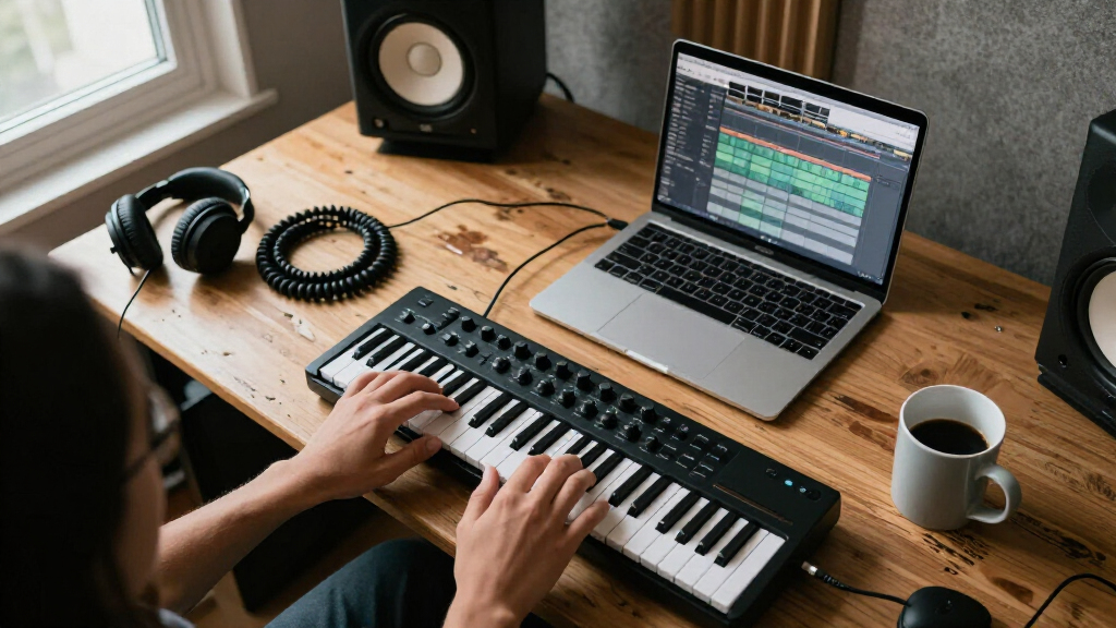 studio desk for music production