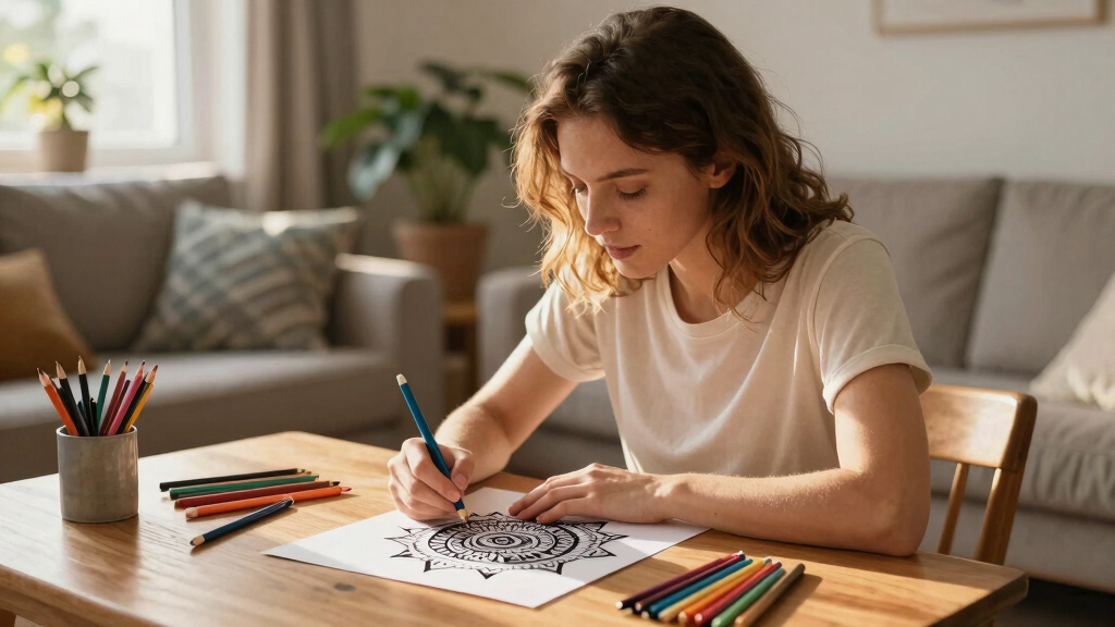 stress relief adult coloring books