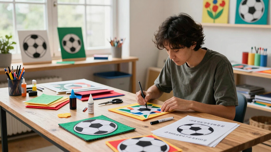 soccer fan arts and crafts kits