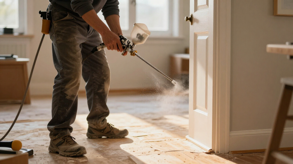 airless paint sprayer for spraying trim paint