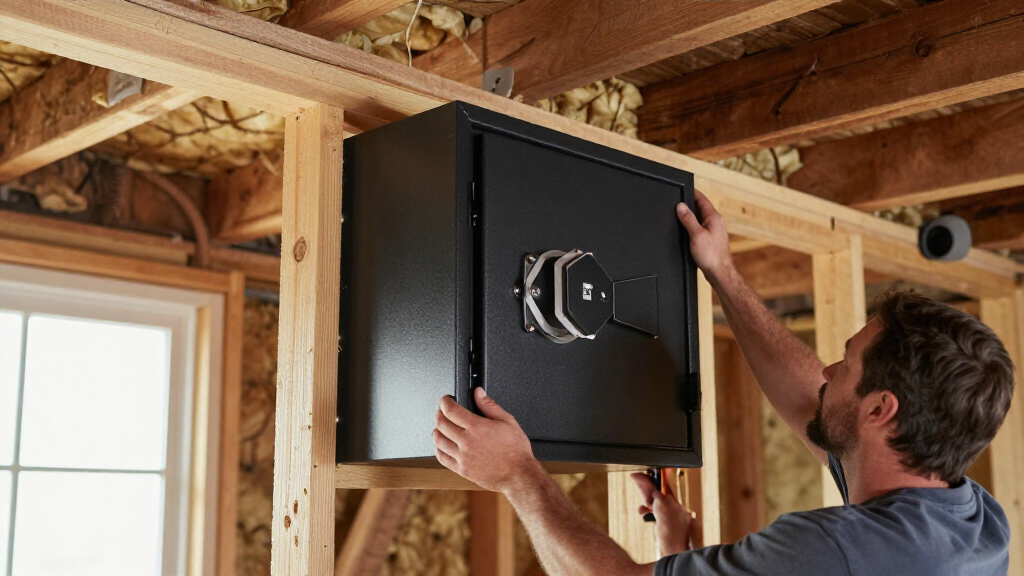 wall safe between studs for home valuables