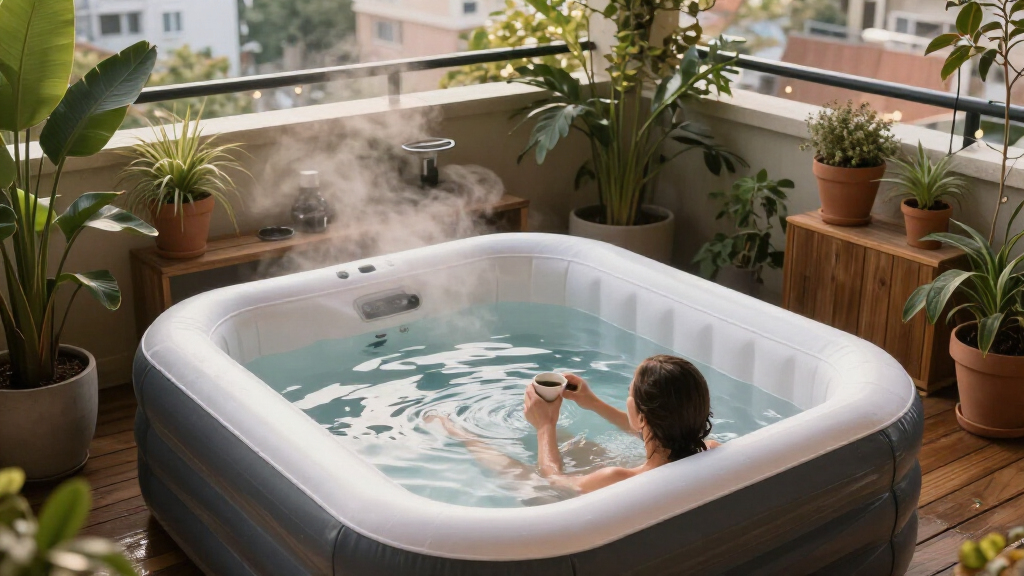 inflatable hot tub for small spaces