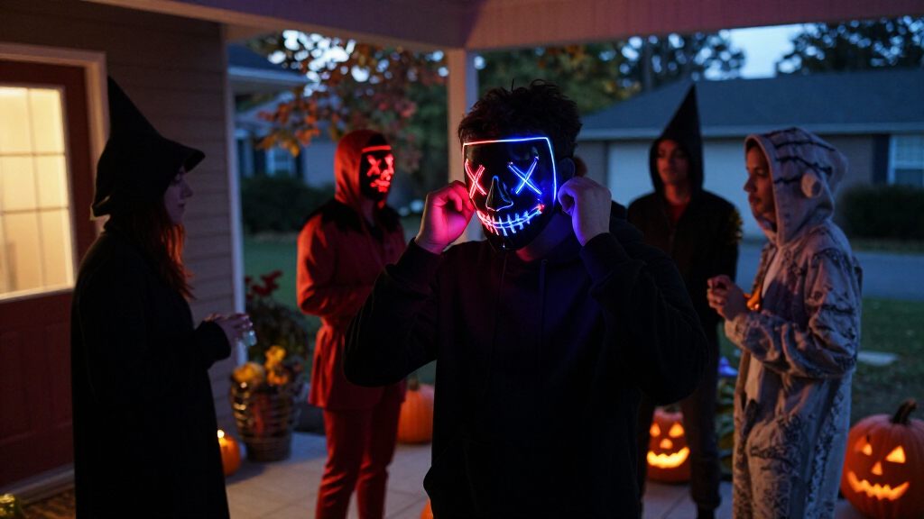 LED Halloween masks