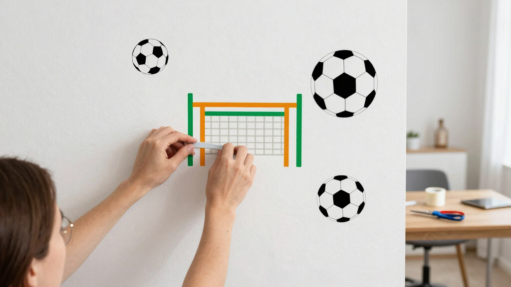 soccer-themed wall art