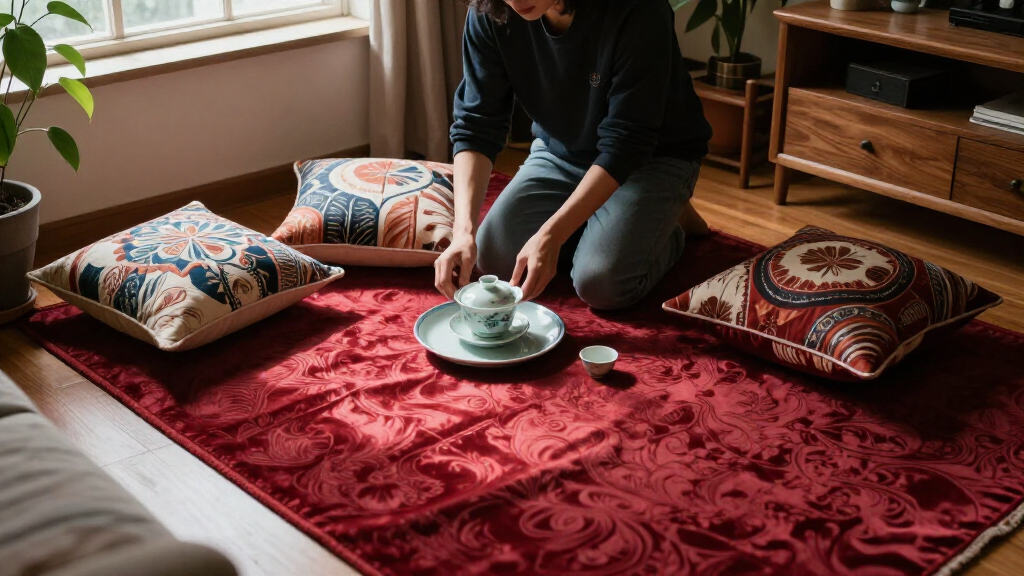 yilong red silk runner carpet