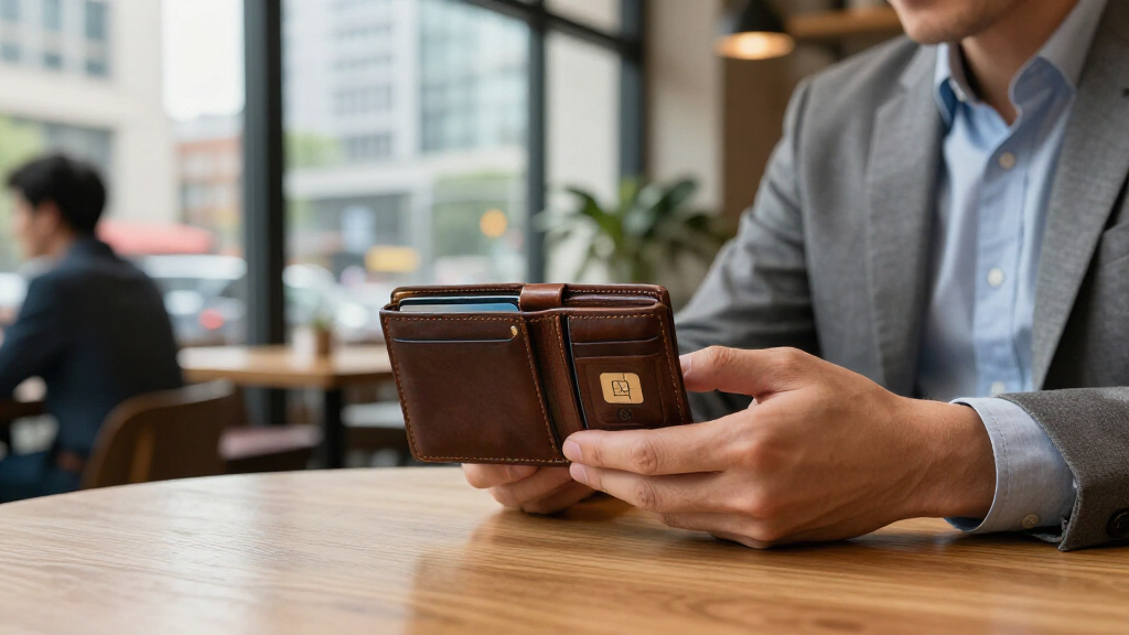 full grain leather rfid wallets for business