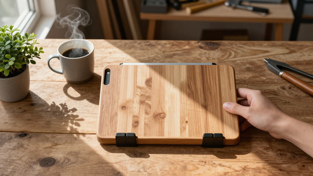 wooden tablet holders