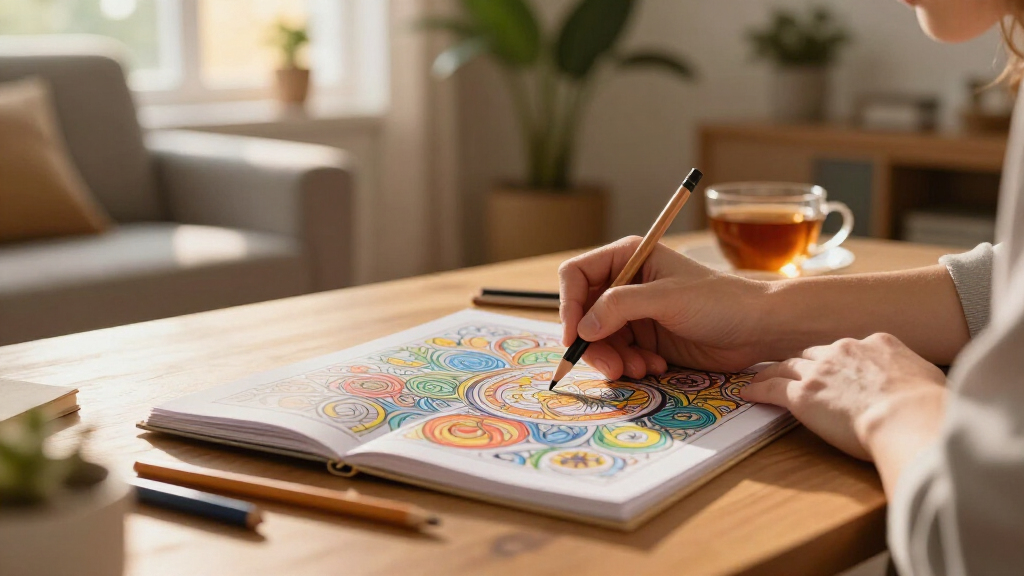 stress relief adult coloring books