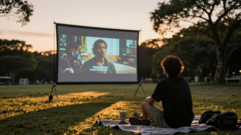 projector screen outdoor