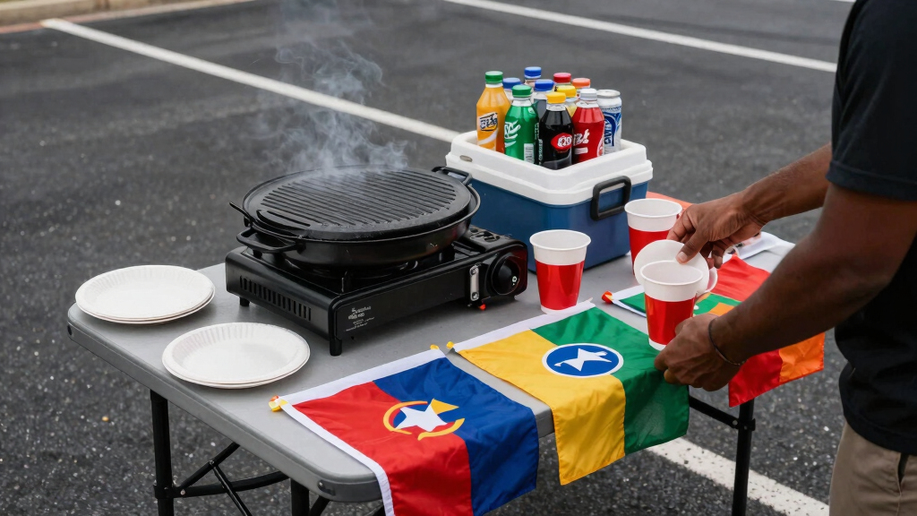 soccer fan tailgating gear