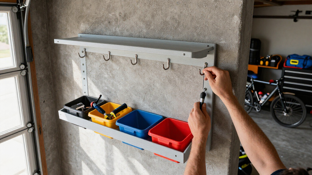 garage wall storage panel system