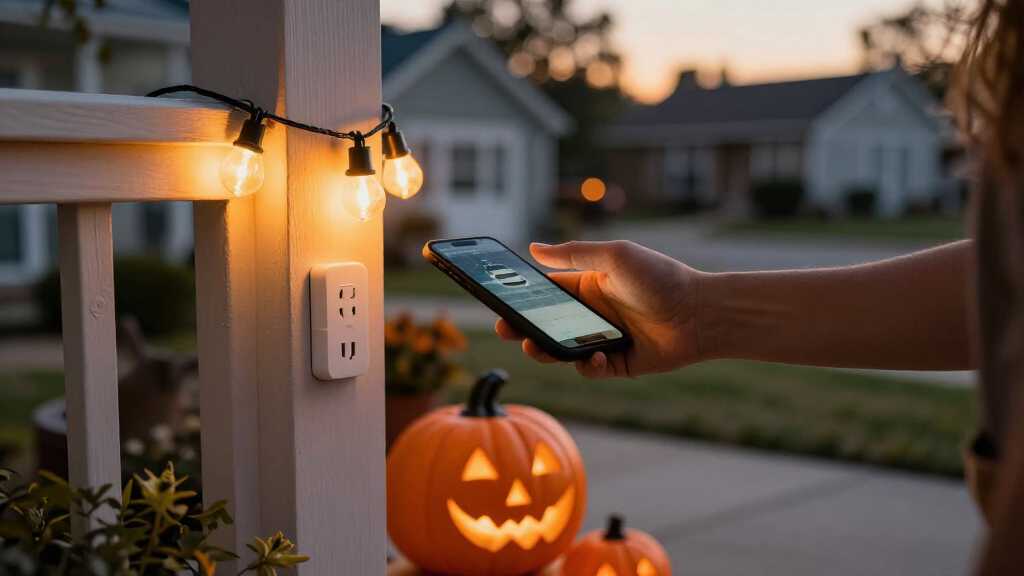 Halloween smart plug controllers