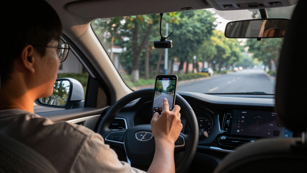 dash cam with local wifi and phone playback