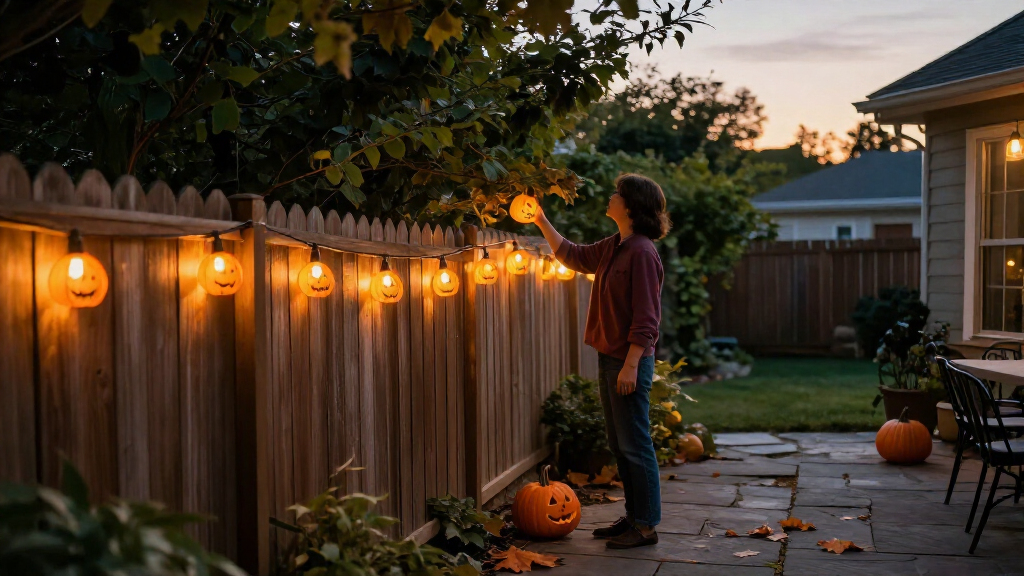 halloween outdoor string lights
