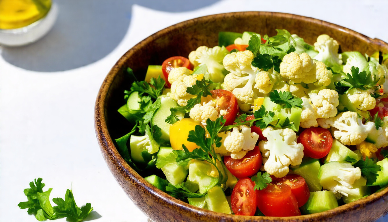 Refreshing Cauliflower Tabbouleh: A Light and Flavorful Twist on a Classic Salad!