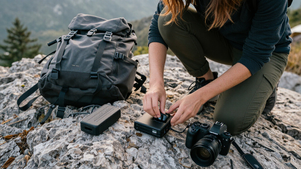 portable battery pack for outdoor photographers