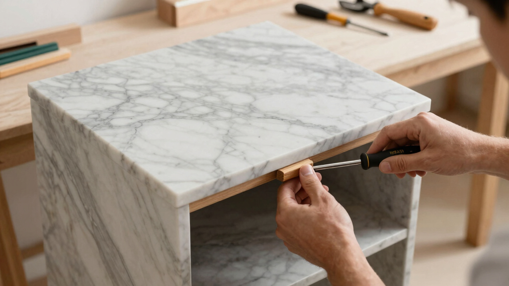 best marble top nightstand