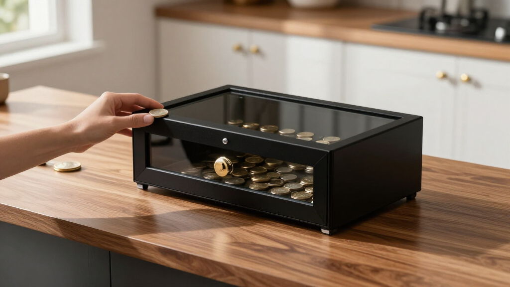 lockable coin cabinet for graded slab storage