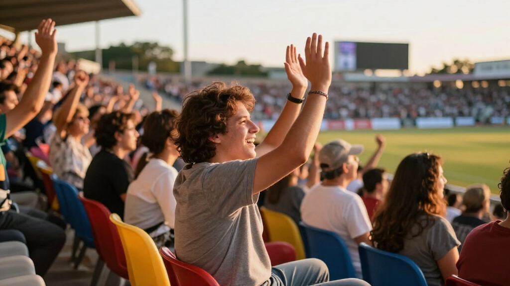 sports fan stadium seats