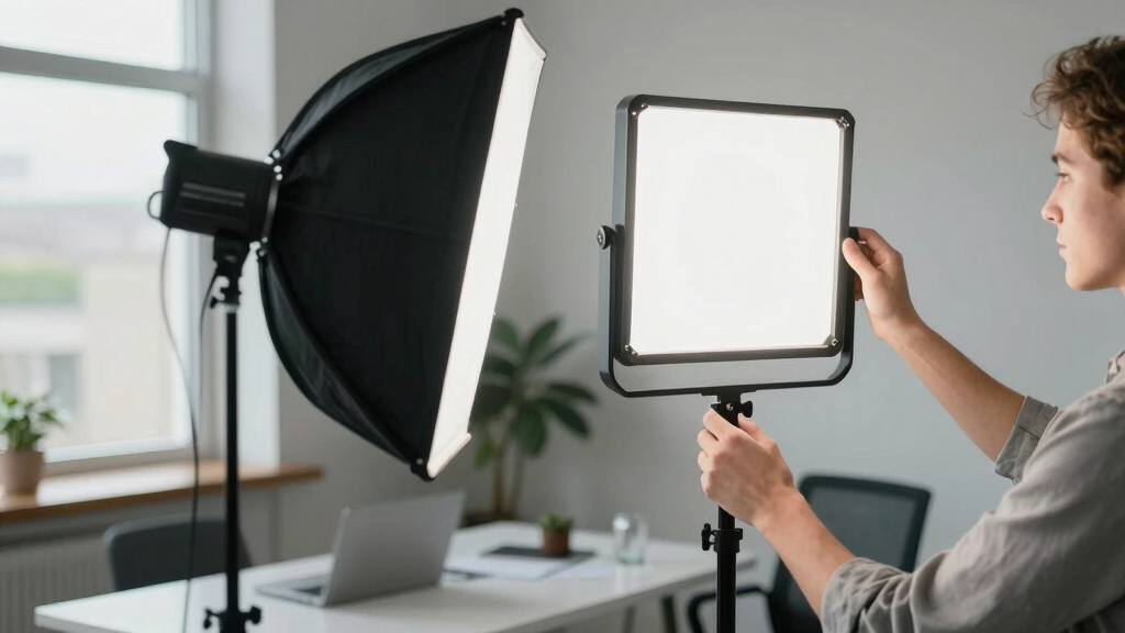 best led panel light kit for interviews