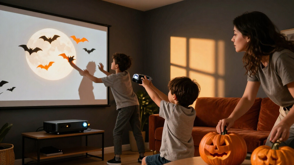 Halloween projector screens