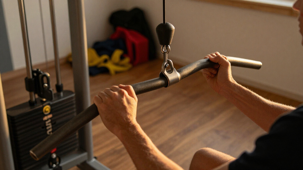 lat pulldown attachment for rack