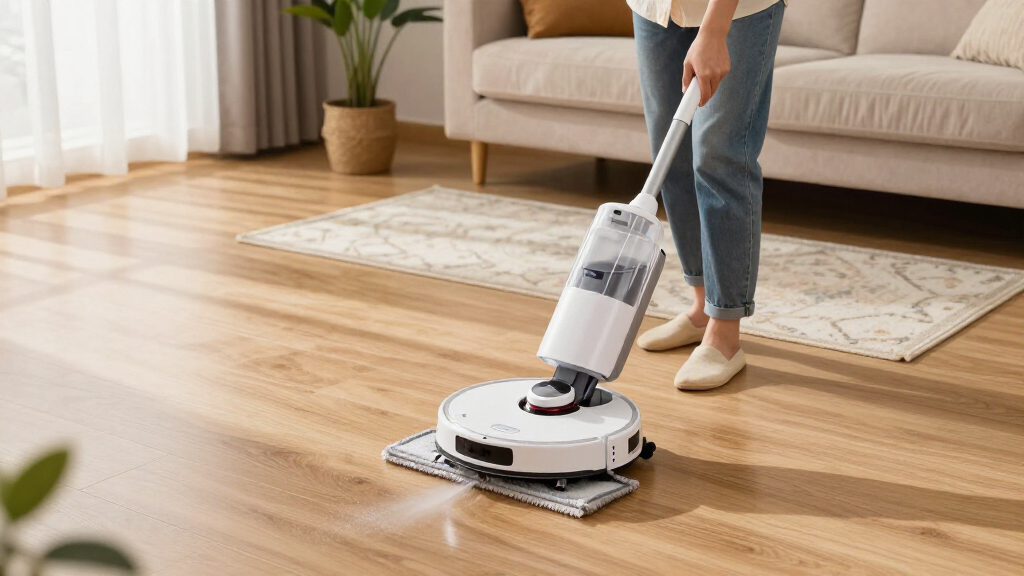 hybrid robot vacuum and mop