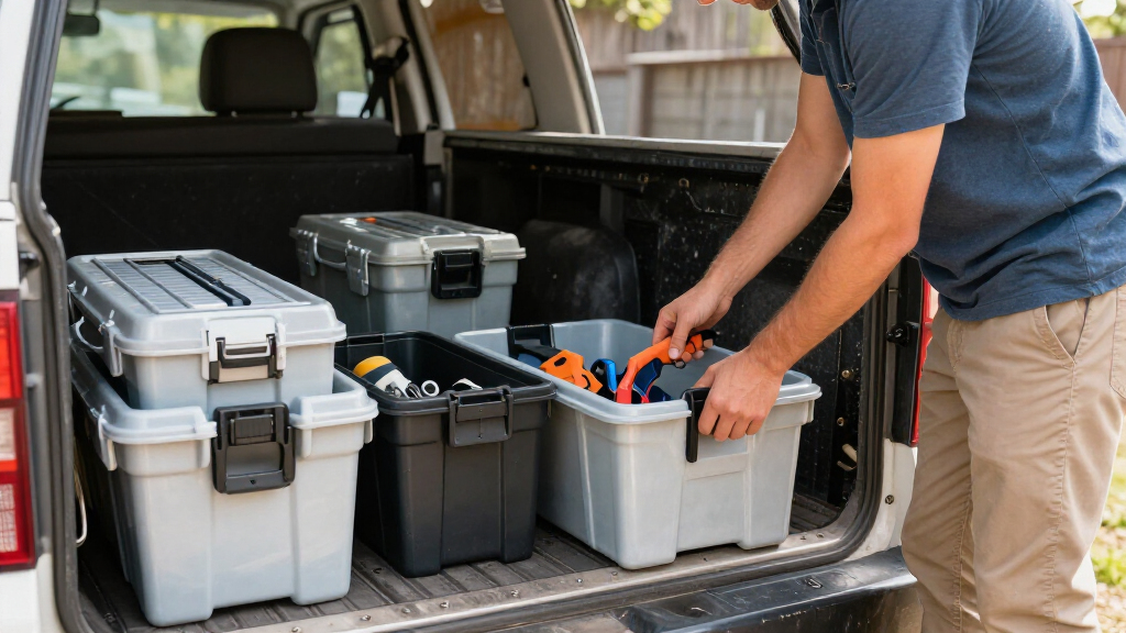 truck bed tool storage