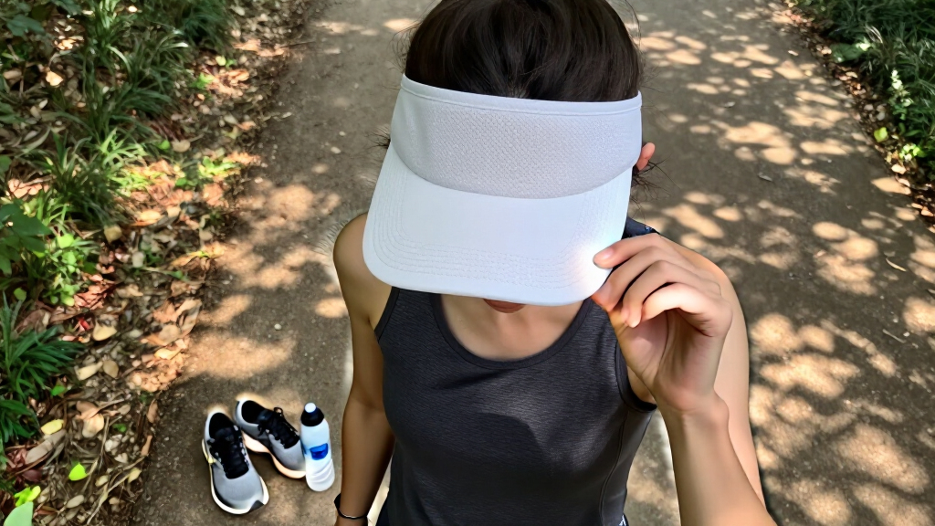 breathable running visors women