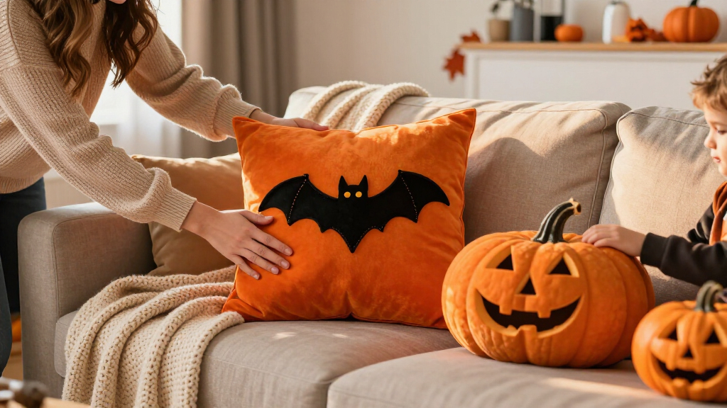 halloween throw pillows